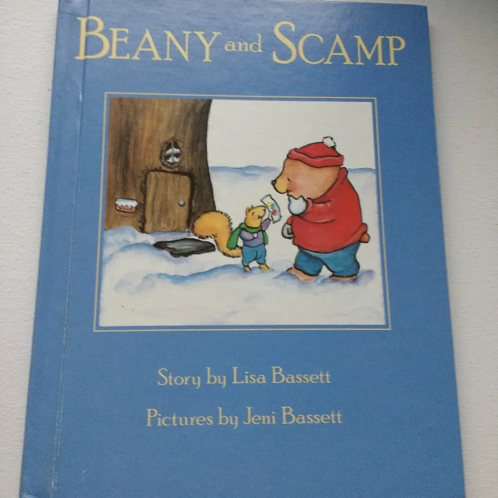 Beany and Scamp by Bassett + House in the hole in the side of the tree by Beers